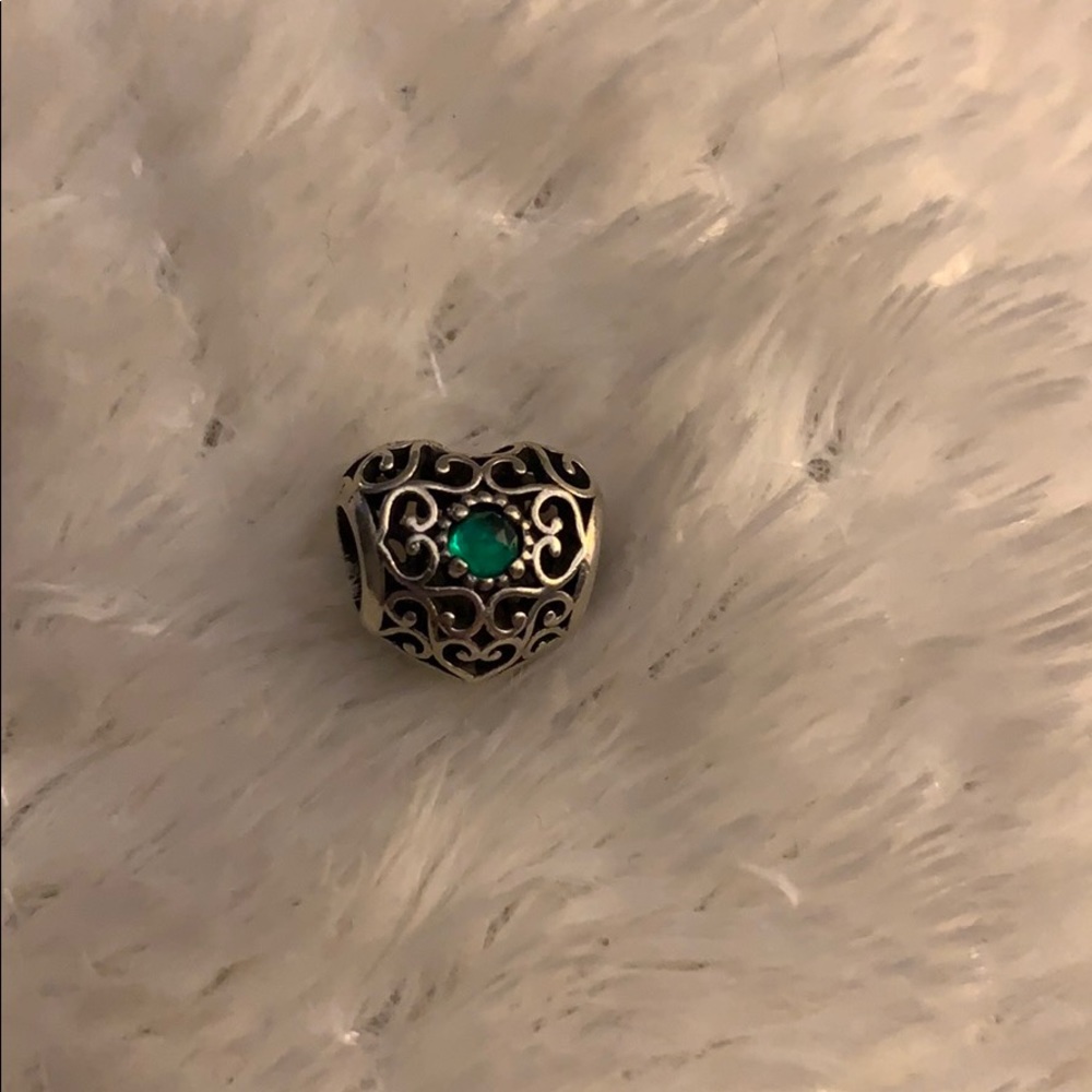 Emerald heart Pandora charm